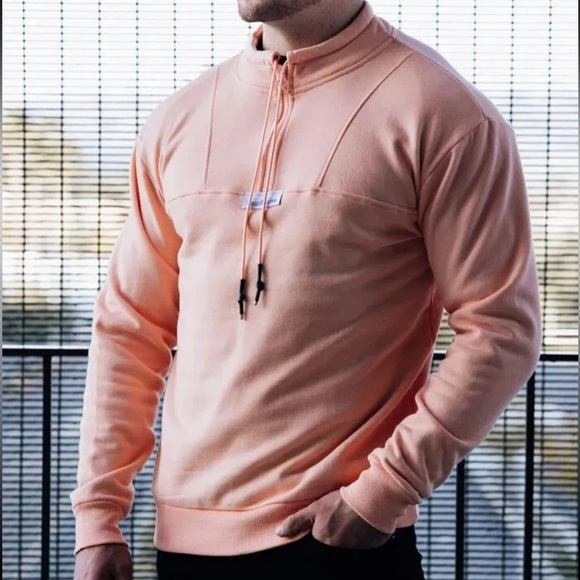 NWT Rawgear Quarter Zip Gym Pullover Sweatshirt Bradley Martyn Men's size M - Picture 1 of 6